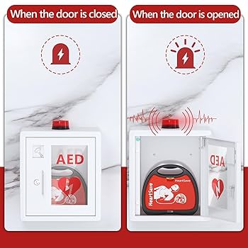 Amazon.co.jp: AED 除細動器キャビネット、スナップロック付き